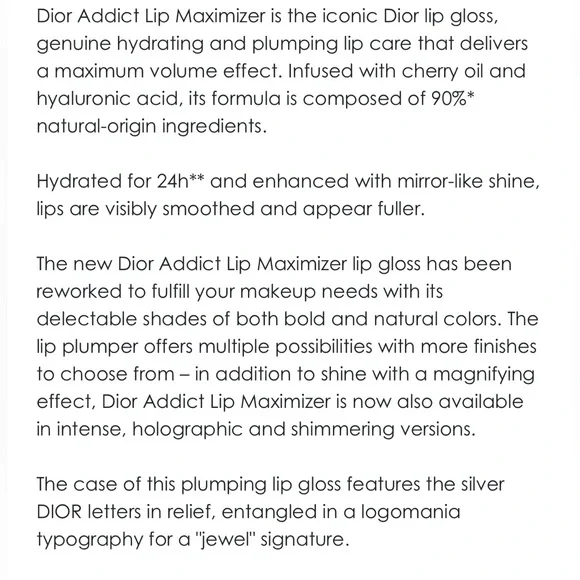 DIOR Addict Lip Maximizer Gloss 007 Raspberry NEW - Picture 2 of 9